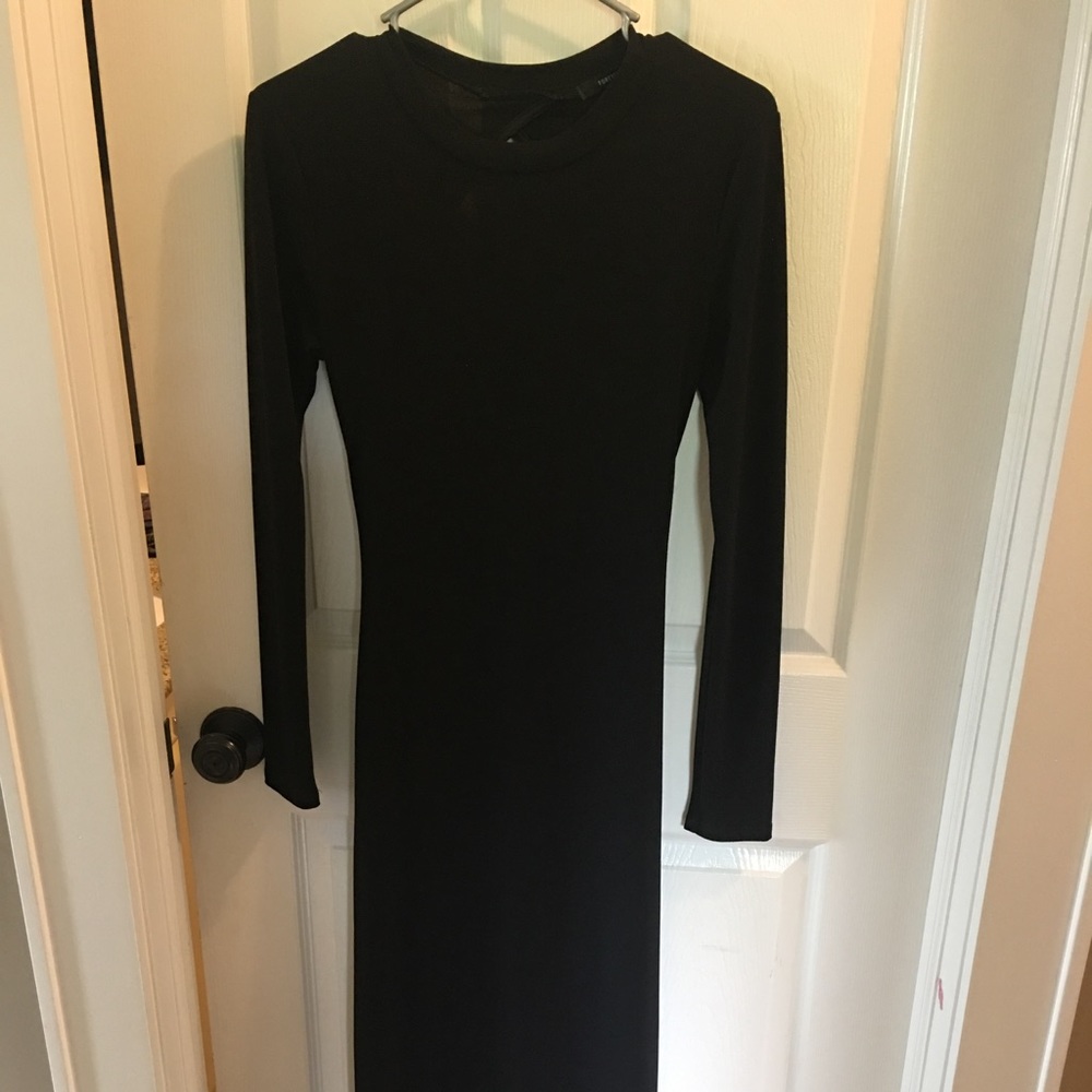 Forever 21 backless black dress